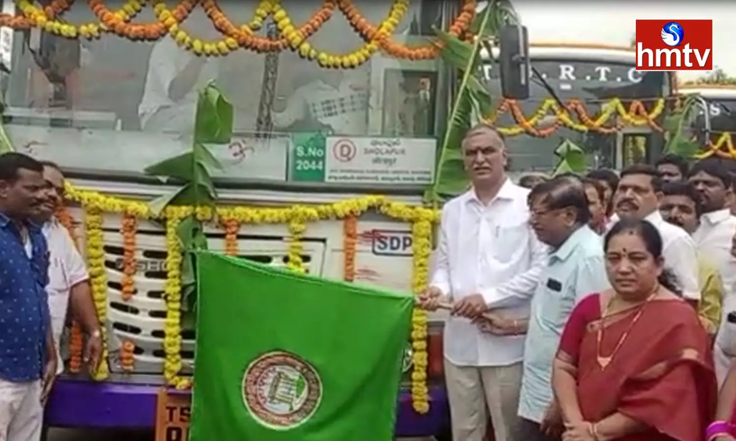 Harish Rao Started Bus Services From Siddipet To Solapur