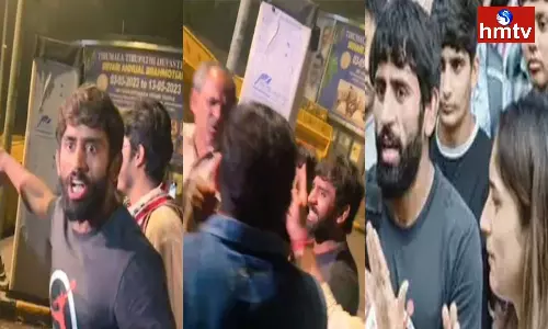 A Scuffle Broke Out Between Delhi Police and Protesting Wrestlers at Delhi Jantar Mantar