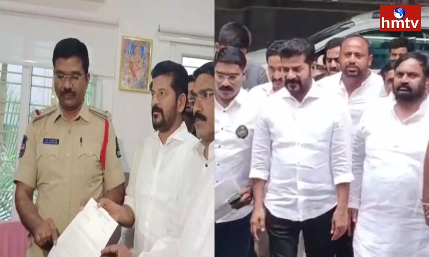 Revanth Reddy To Jubilee Hills Police Station