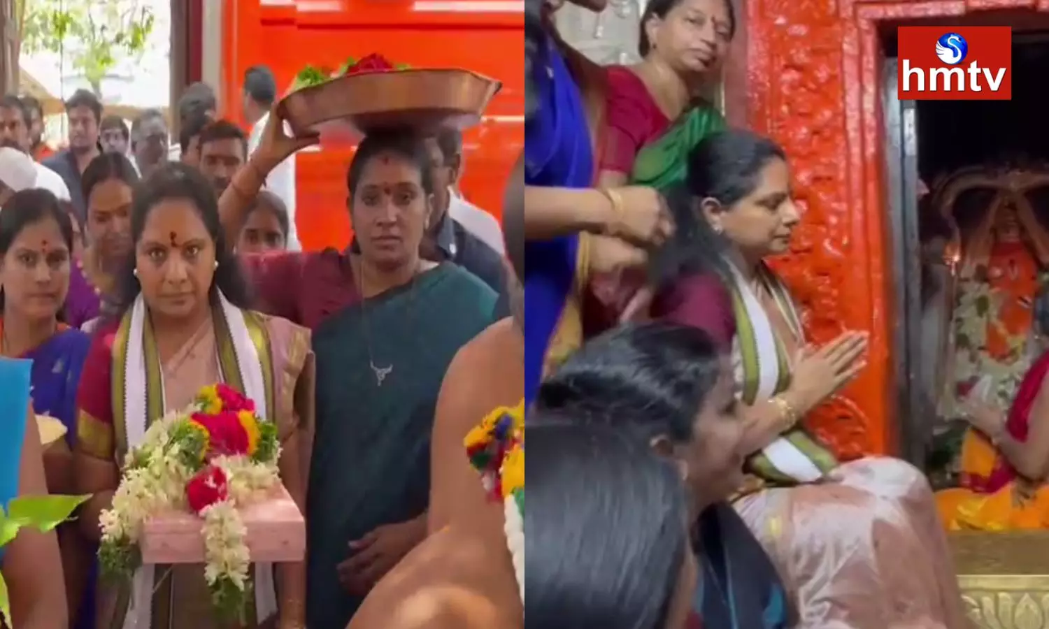Kavitha Performed Special Pooja to Swami in Kondagattu