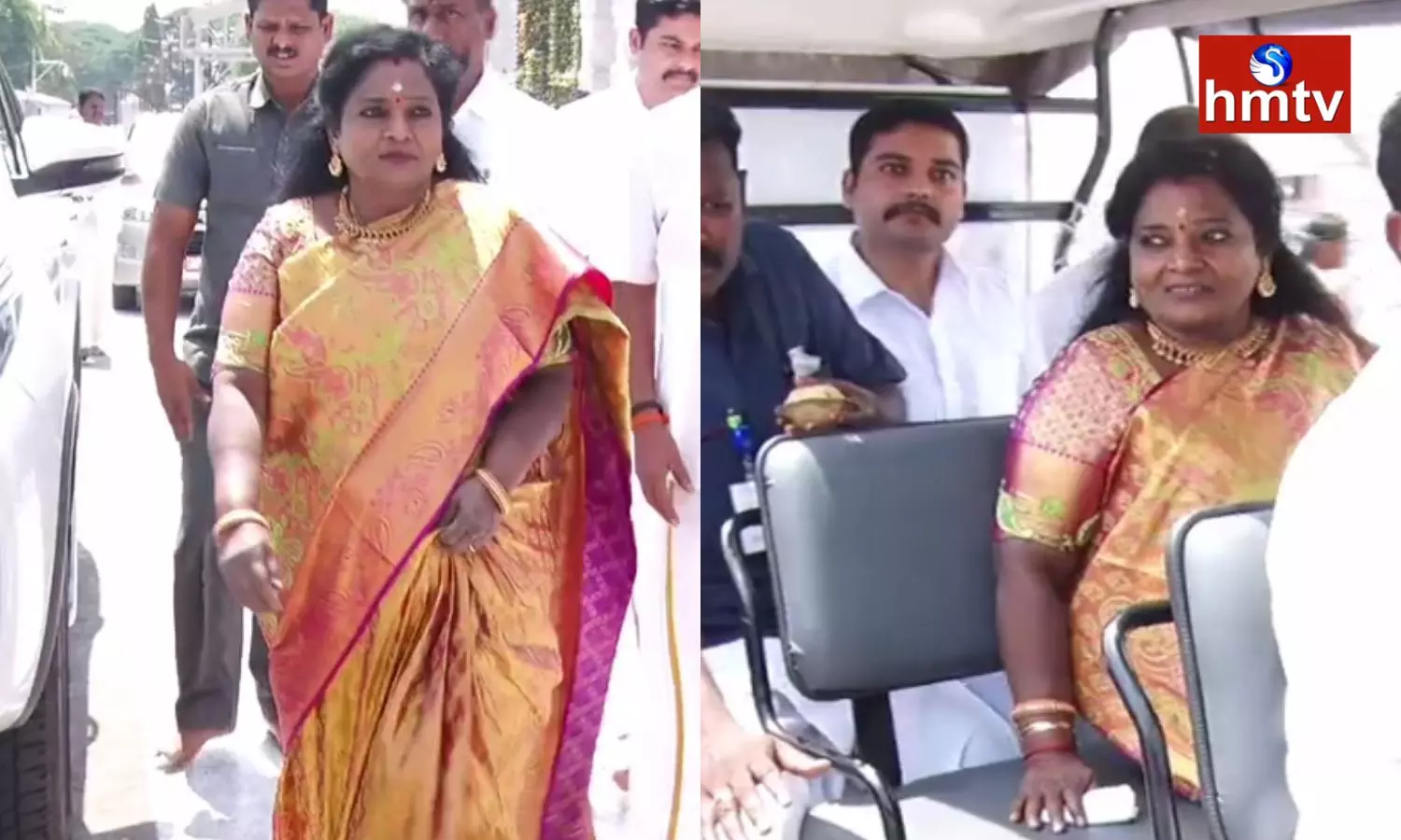 TS Governer Tamilisai Visited Tirumala