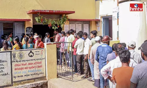 Polling Ends in Karnataka Polling Ends in Karnataka