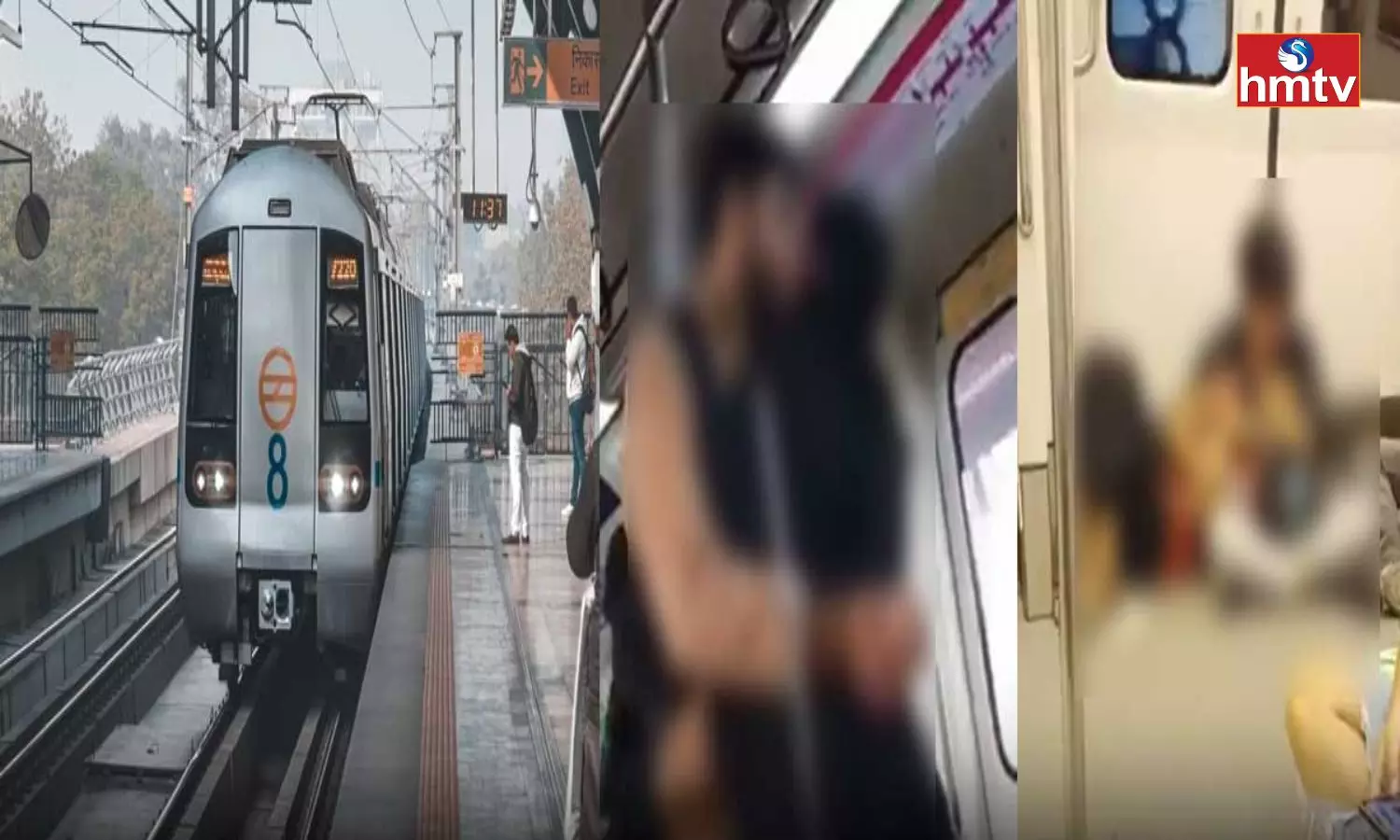 Viral Video Lovers Seen Passionately Kissing in Metro Train