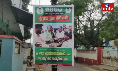 Flexs Aganist Chandrababu In Tanuku