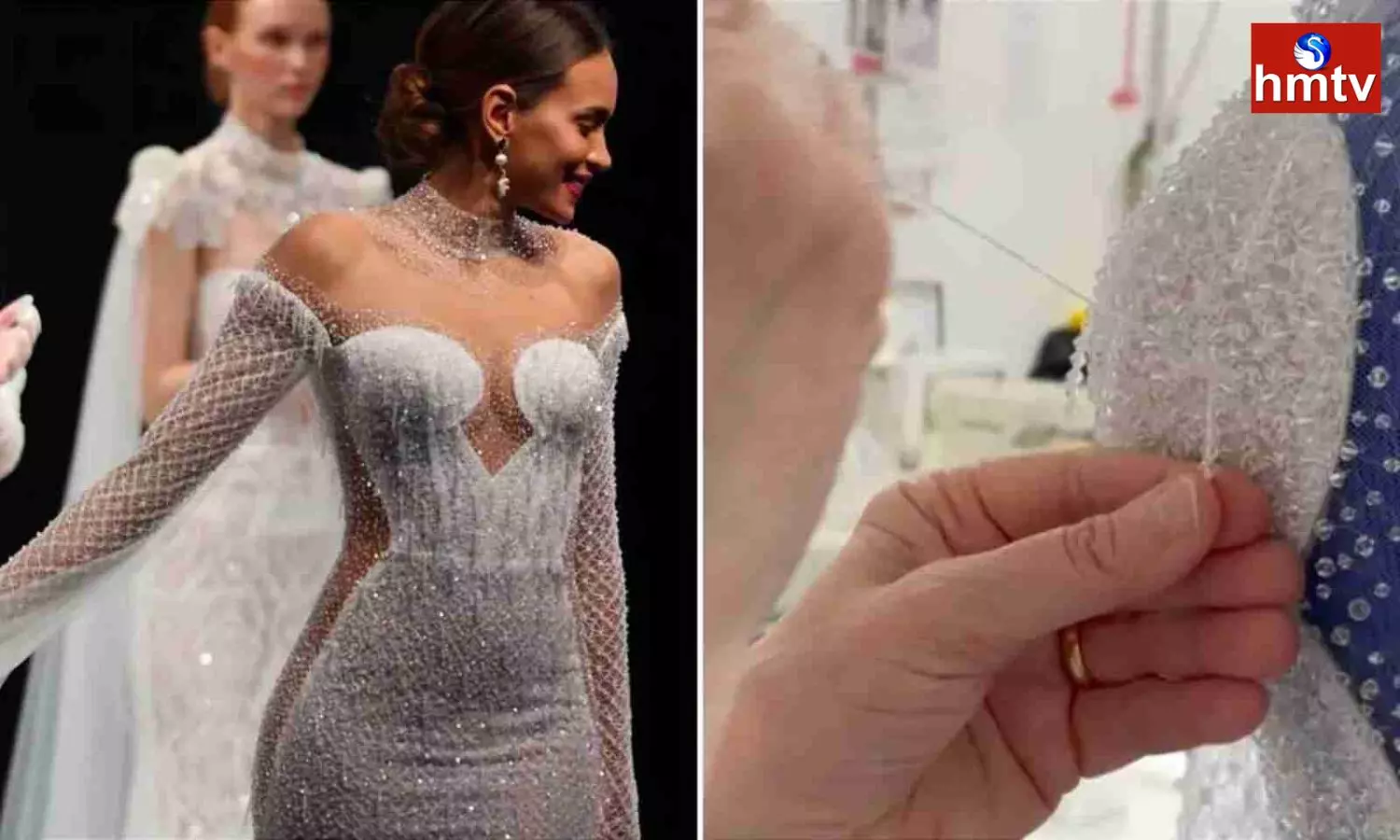 Bridal Dress Set  New Guinness World Record For Most Crystals On A Wedding Dress