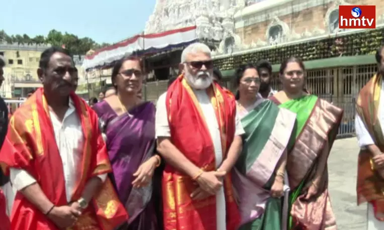 MP Ambati visited Tirumala