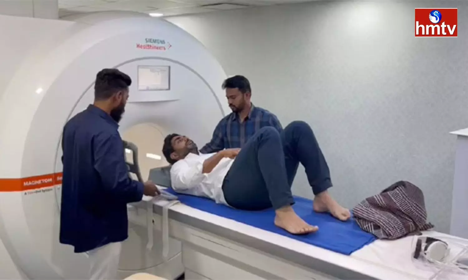Nara Lokesh  MRI Scanning in a Private Hospital Nandyala