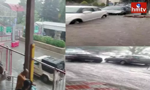 Heavy Rain In Tirumala Heavy Rain In Tirumala