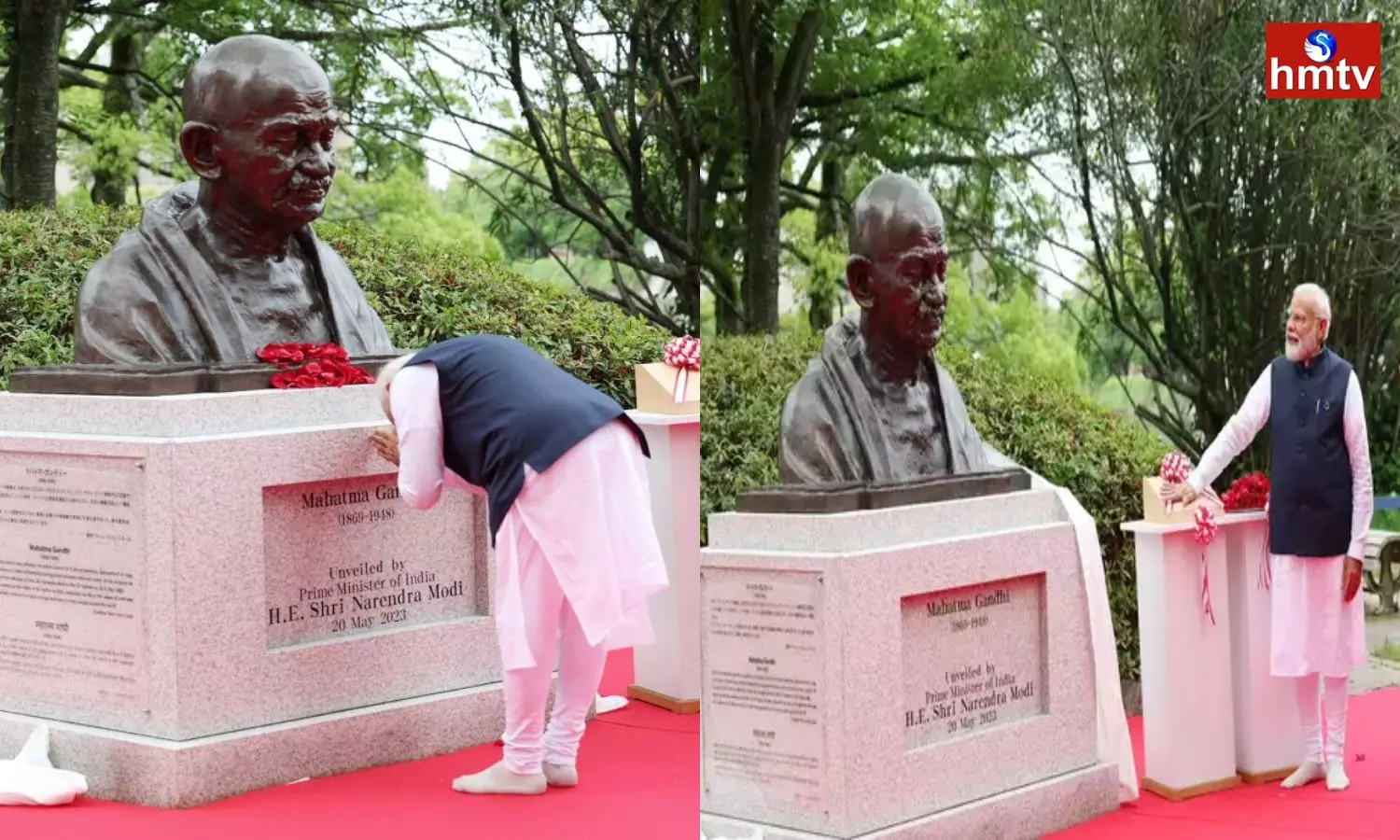 Tribute to the Statue of Mahatma Gandhi in Hiroshima