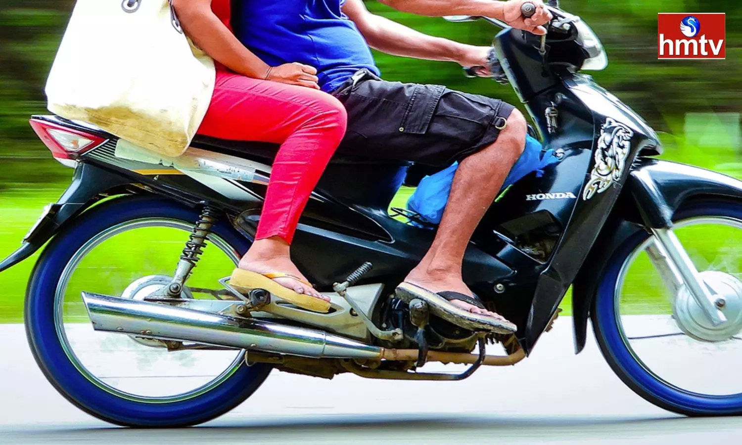 If You Ride a Bike Wearing Shorts and Slippers you Have to Pay a Challan of Rs.2000