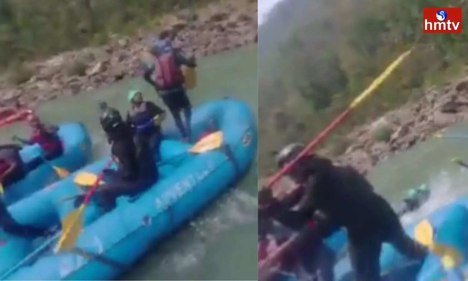 Tourists Fight While River Rafting In Rishikesh Beat Each Other With Paddles