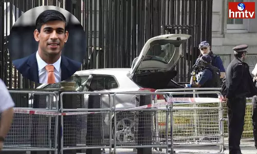 Car Crashes into UK PM Rishi Sunak Downing Street Home Gates