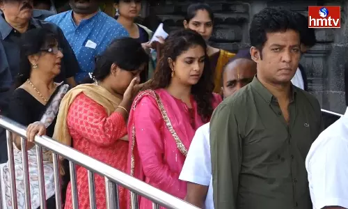 Keerthy Suresh Visited Tirumala Temple