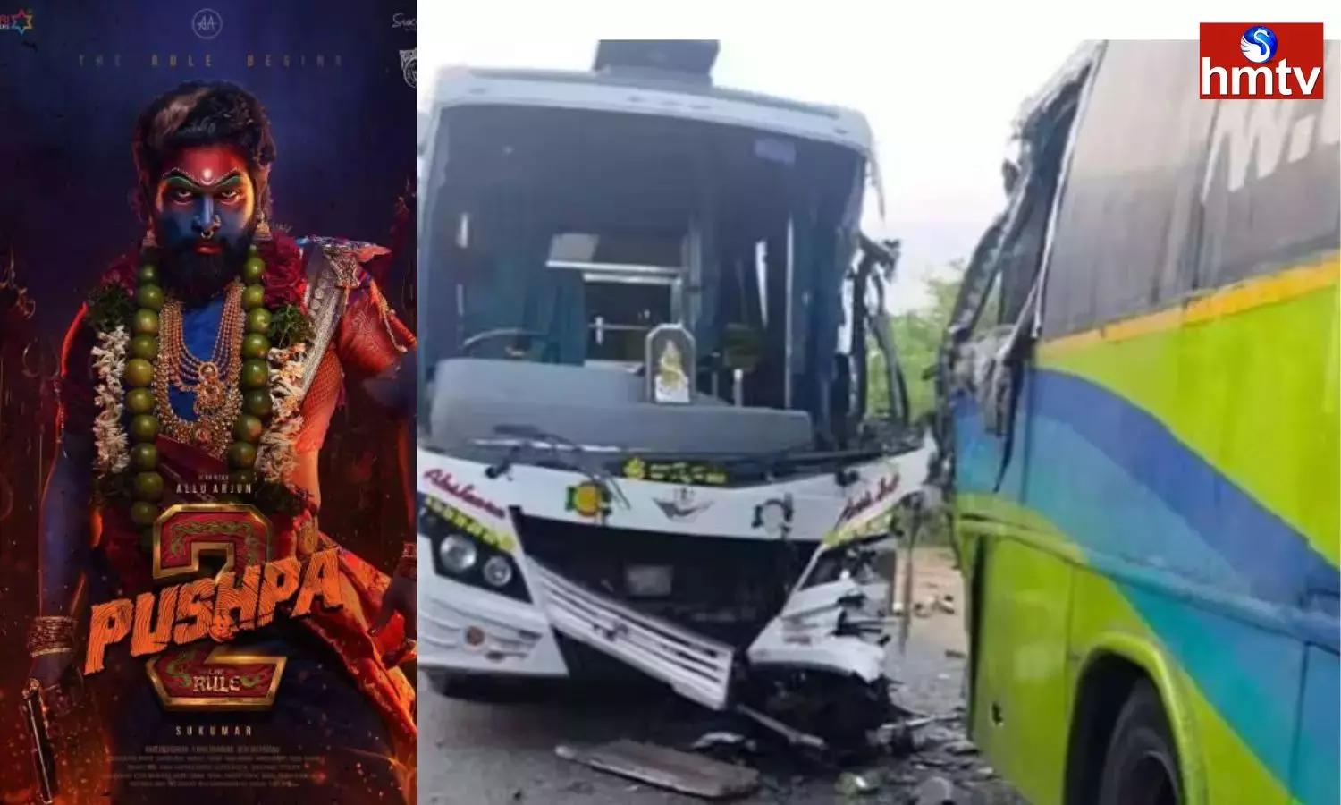 Pushpa2:Bus Carrying Pushpa2 Artistes Meets With Accident