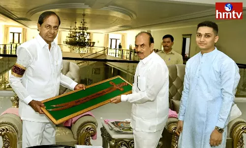 Home Minister Mahmood Ali Gift to CM KCR Home Minister Mahmood Ali Gift to CM KCR