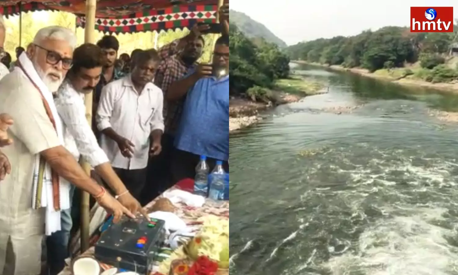 Ambati Rambabu Released Water to Krishna and Guntur Delta in Tadepalle