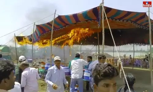 Fire Accident In Nizamabad District