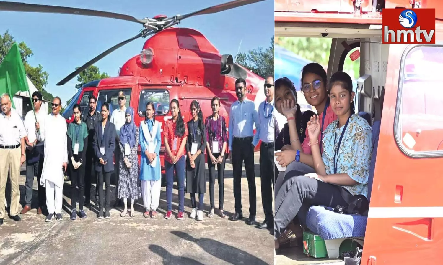 10,12 Class Toppers Got Helicopter Ride In Chhattisgarh