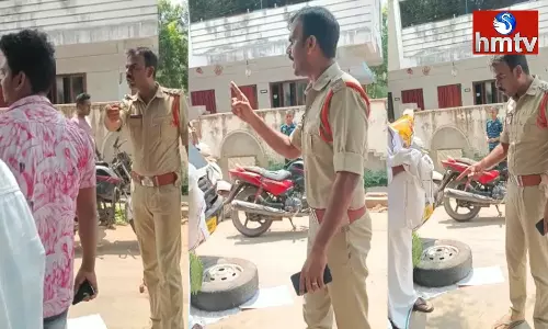 Konaseema District Police Officer Abusing Words About People Konaseema District Police Officer Abusing Words About People
