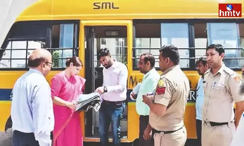 Inspection of School Buses Across Telangana