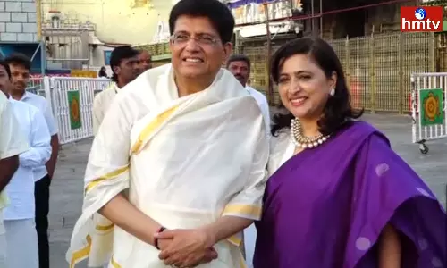 Union Minister Piyush Goyal visited Tirumala Union Minister Piyush Goyal visited Tirumala