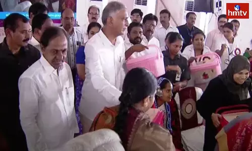 KCR Is Providing Kits The Opposition Is Offering Insults Says Harish Rao KCR Is Providing Kits The Opposition Is Offering Insults Says Harish Rao