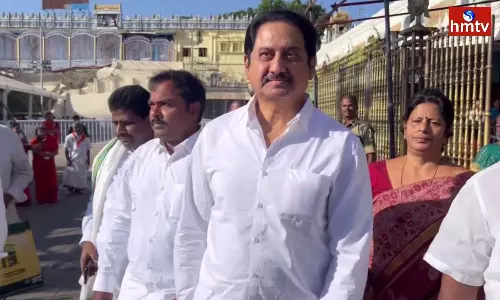 Hero Suman Visits Tirumala Temple