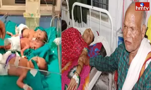 62 Year Old Becomes Father Of Triplets After His Wife Convinces Him For Second Marriage In Madhya Pradesh