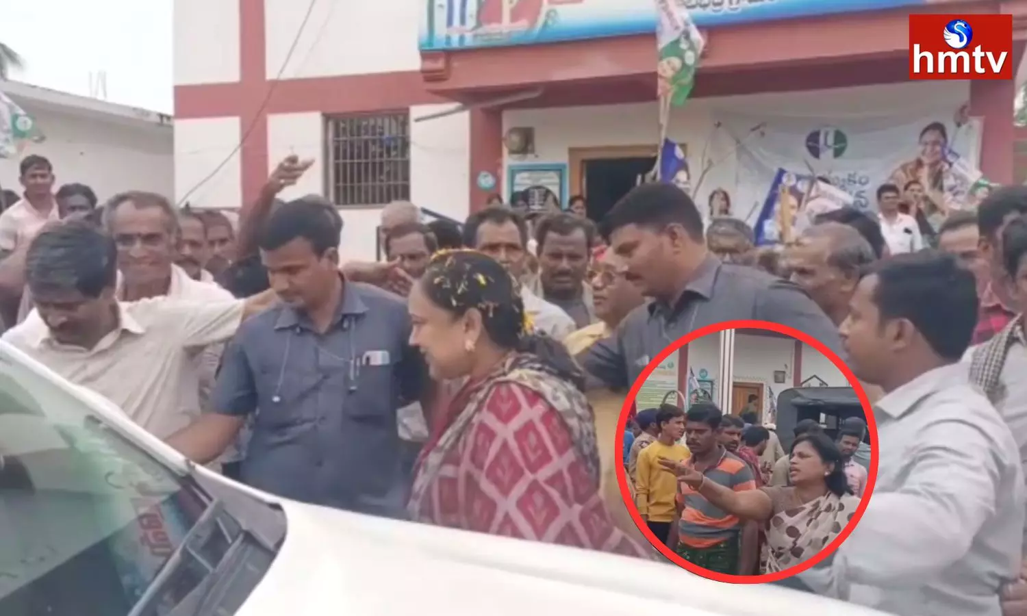 Villagers Who Prevented MLA Reddyshanthi Villagers Who Prevented MLA Reddyshanthi
