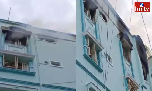 Fire Accident In Hyderabad Saidabad SBH A Colony