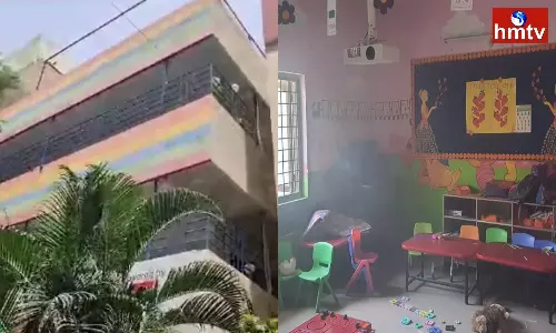 Fire Accident At Jolly Kids Play School In Manikonda