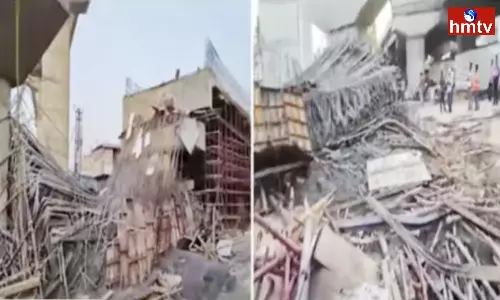 Flyover Ramp under Construction Collapsed at  Sagar Ring Road