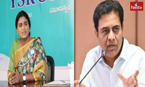YS Sharmila Criticizes Minister KTR