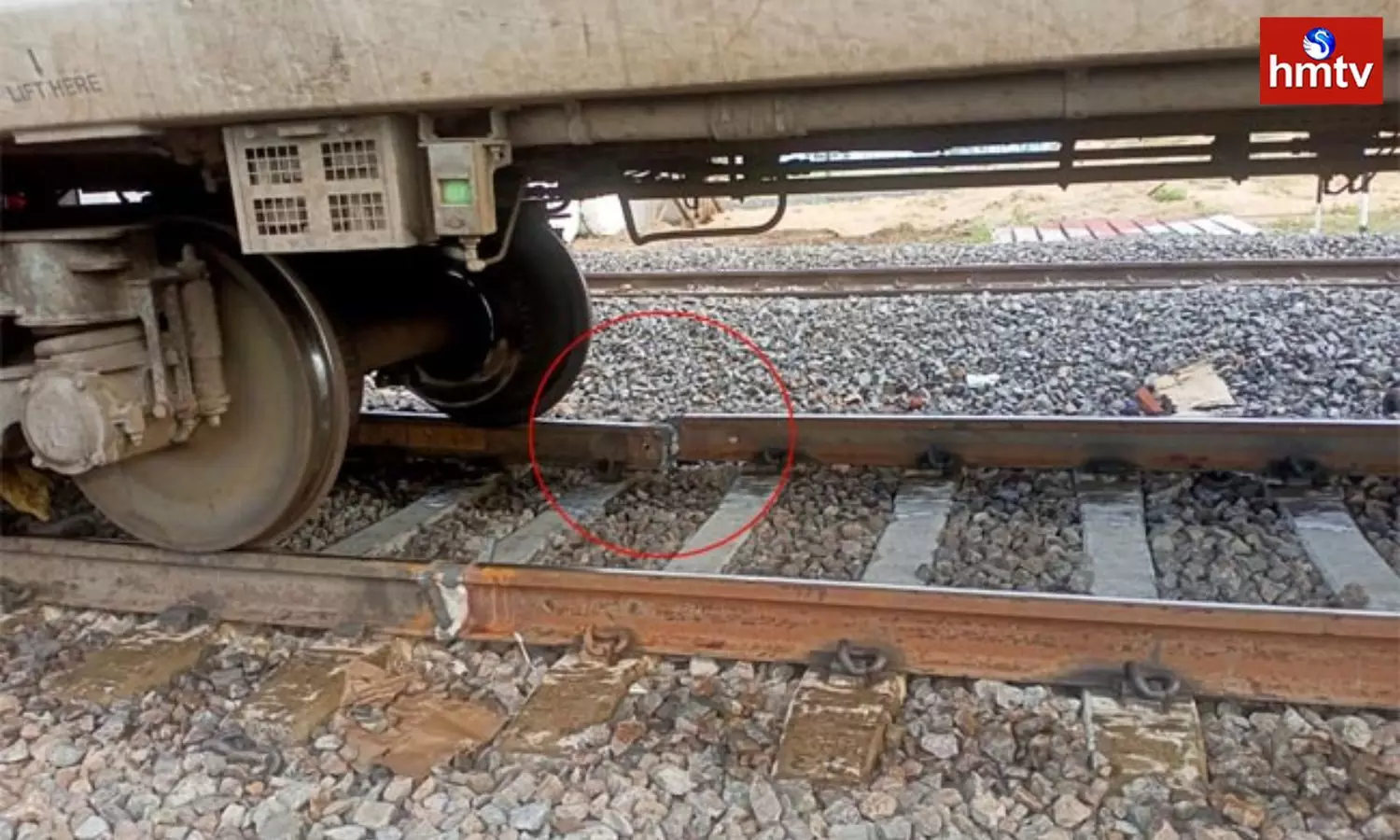 Broken Railway Track Near Bapatla District Railway Station