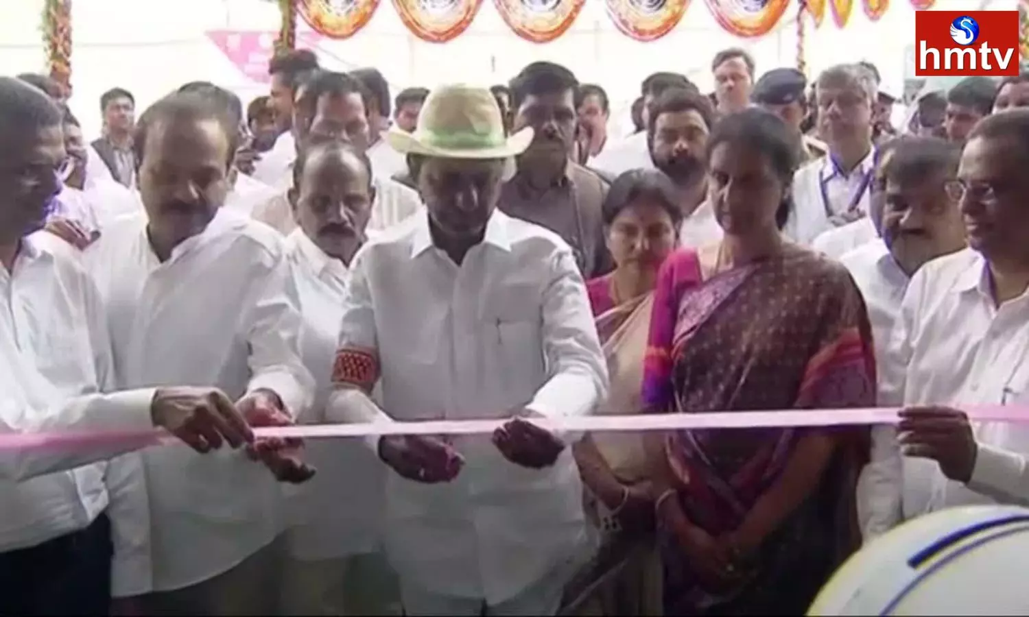 CM KCR Inaugurates Railway Coach Factory At Kondakal