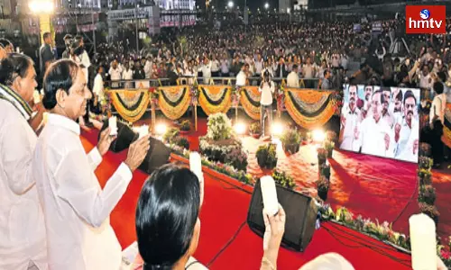 The CM KCR paid tribute to the immortal with a candle