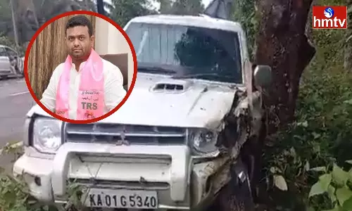 Road Accident to MLA Rohit Reddy