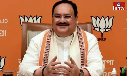 Jp Nadda Reached Shamshabad Airport