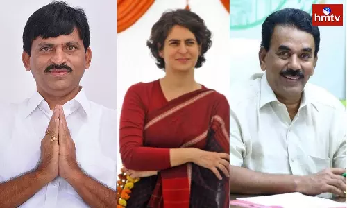 Ponguleti Jupalli Meet With Priyanka Gandhi