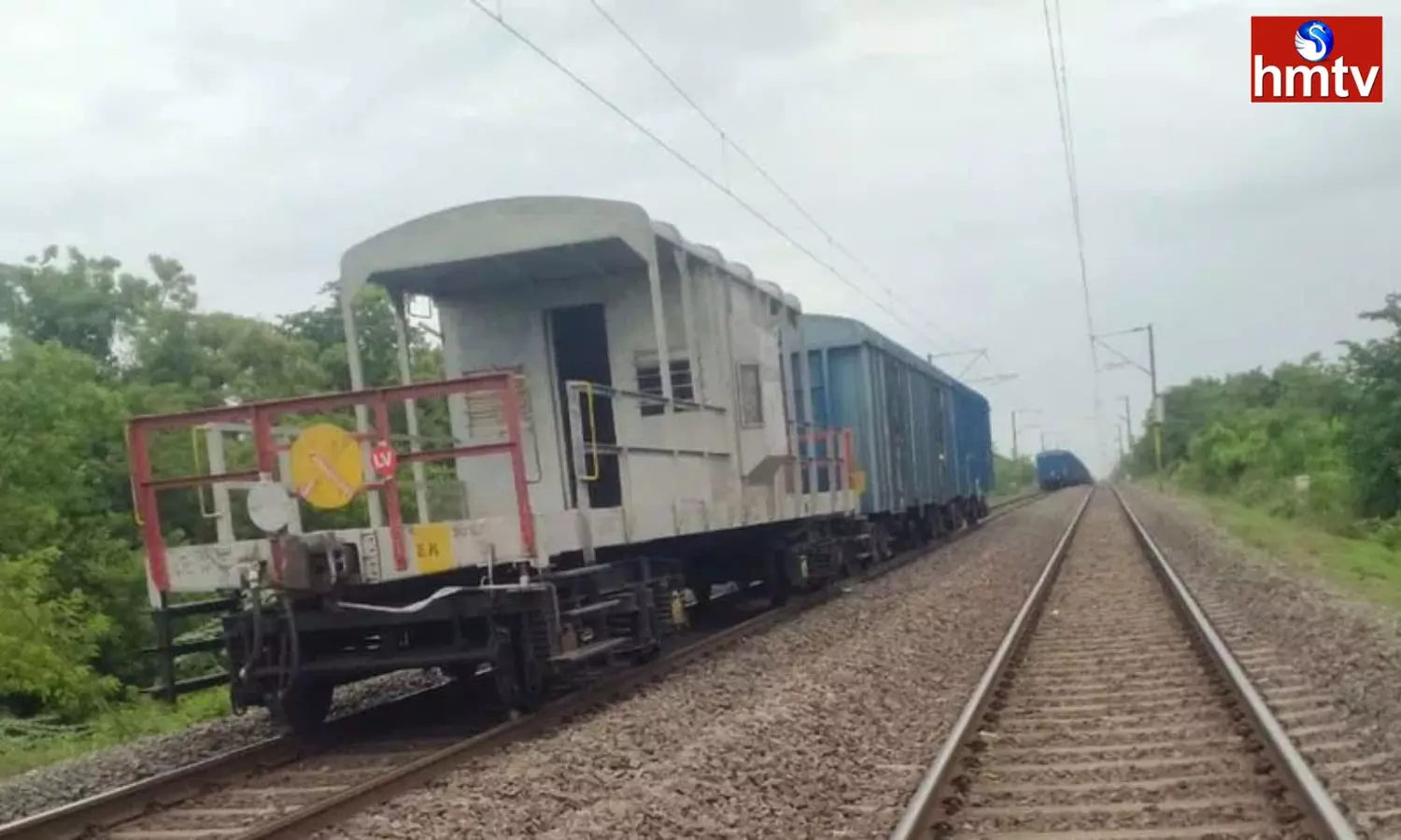 Goods Train Link Cuts Off Between Kesamudram Station In Mahabubabad District