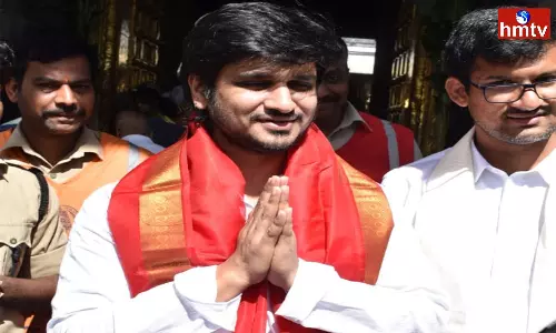 Hero Nikhil Visit Tirupathi Hero Nikhil Visit Tirupathi