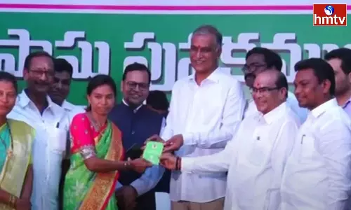 Harish Rao Distributes Podu Lands Pattas To Tribes In Palwancha