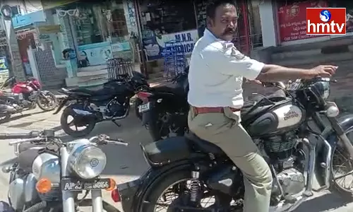 A Young Man Questioned To Traffic Police in Prakasam District