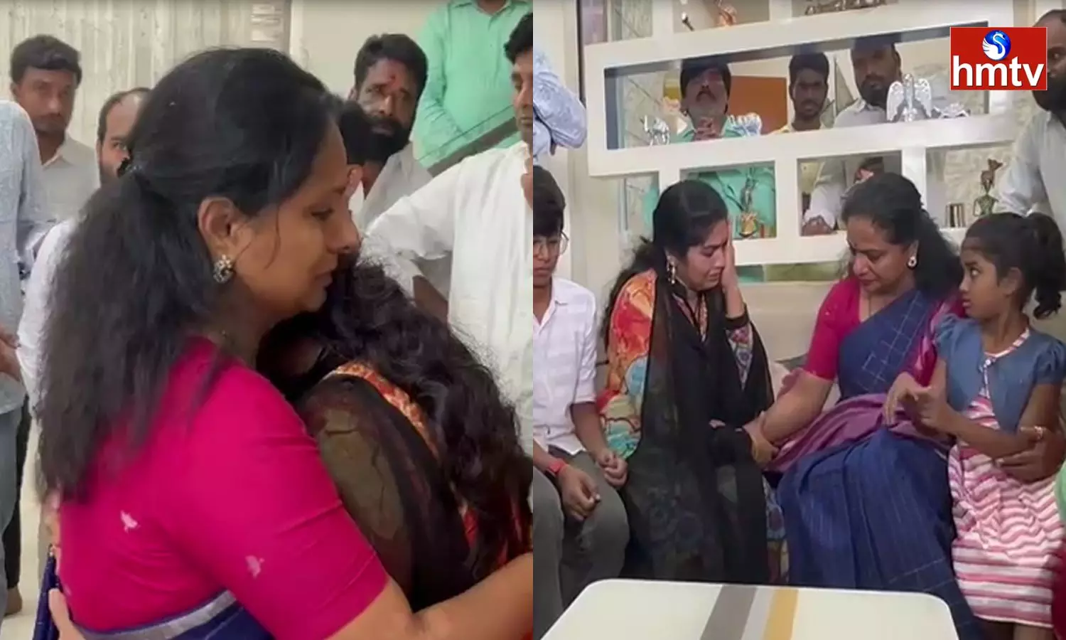 MLC Kavitha Visited Saichand Family Members