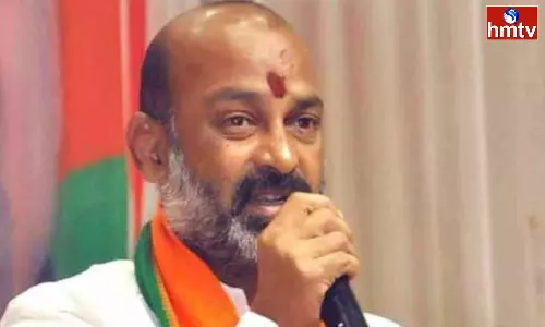 Bandi Sanjay Poojas at Karimnagar Mahashakti Temple​