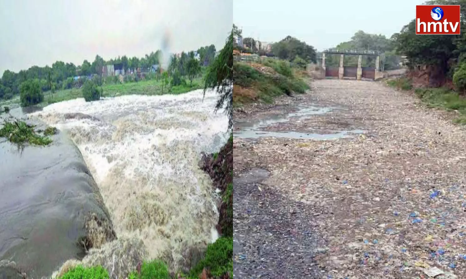 Krishna River Looks Like Dirty Water Because Of Garbage