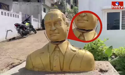 Ambedkar Statue Destroyed In Visakhapatnam Madhurawada