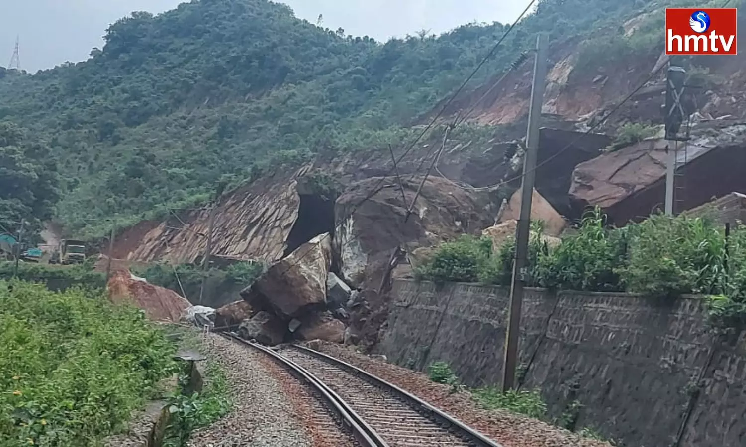 Cliffs Broke On The KK Line In Visakhapatnam