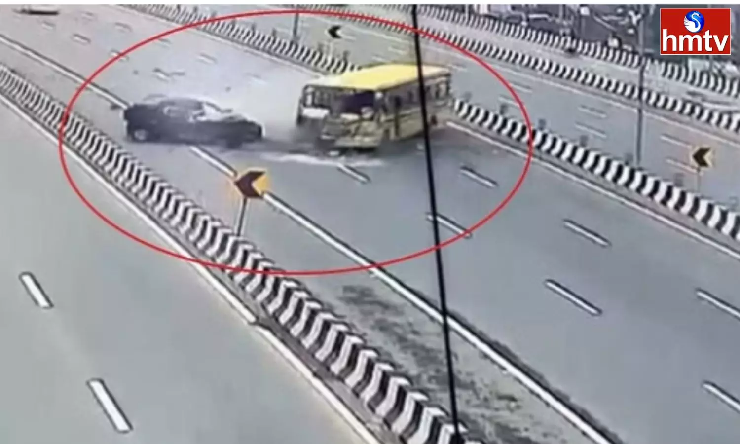 School Bus Collides With Car Six Killed