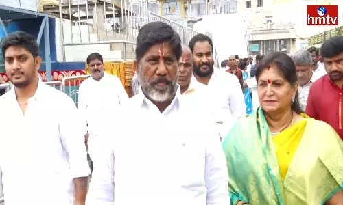 Bhatti Vikramarka visits Tirumala Temple Bhatti Vikramarka visits Tirumala Temple